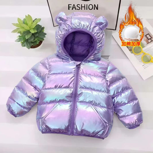 XJYIYUAN Kids Hooded Down Coat Unisex Winter Outerwear