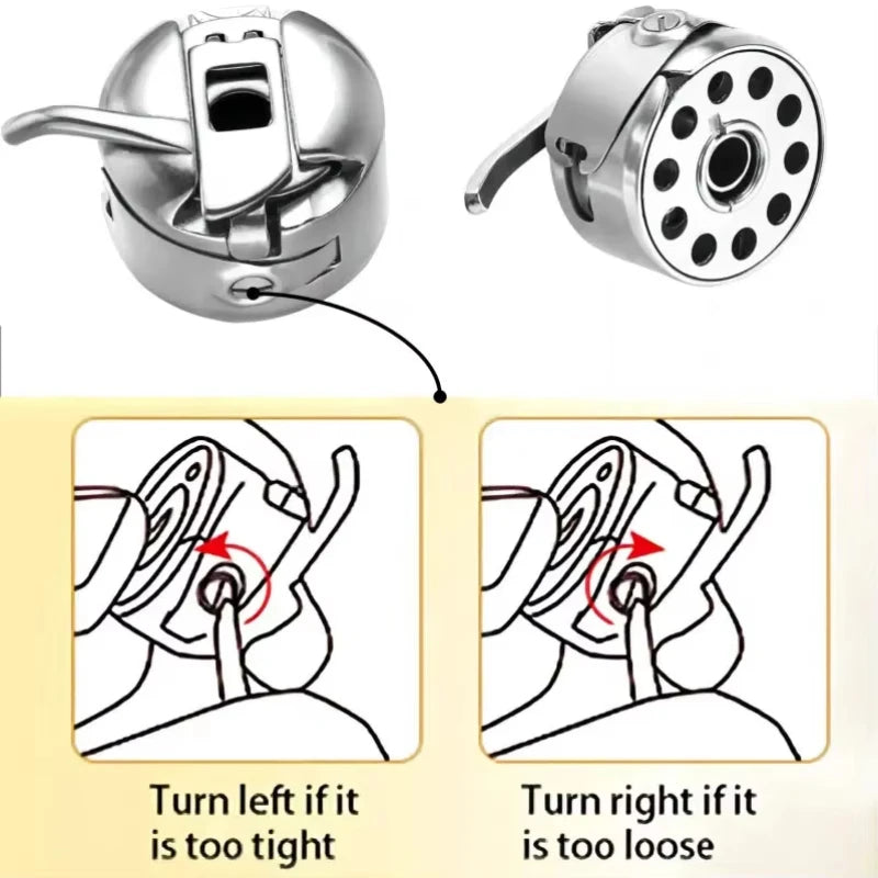 Stainless Steel Reverse Bobbin Case For Sewing Machines