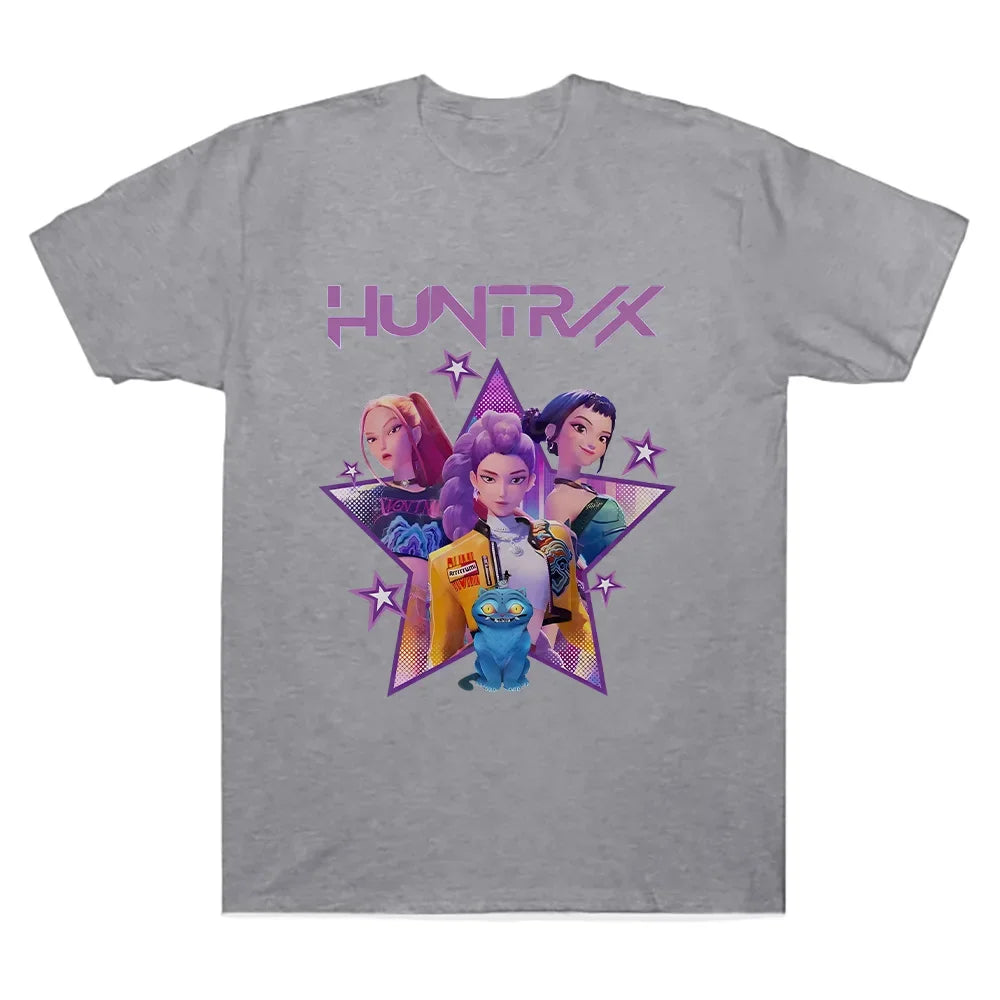 Kpop Demon Hunters Tee For Men Women O Neck Sleeves