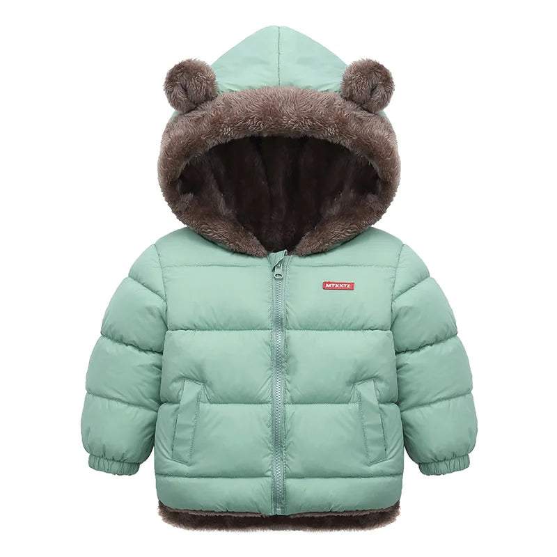 XJYIYUANLCCN Boys Hooded Padded Winter Jacket For Kids