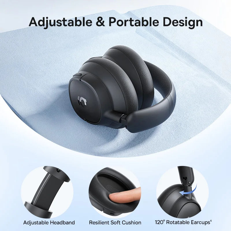 Baseus Adaptive Hybrid Noise Cancelling Headphones With Hi Res LDAC Audio