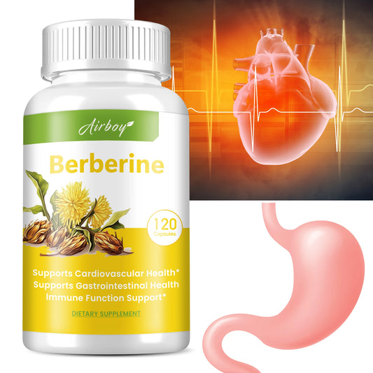 Berberine Supplement -  Antioxidants,Heart Health, Immune System Support - 120 Capsules