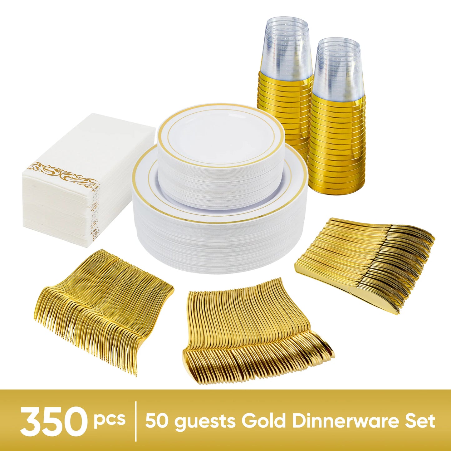 350 Or 700 Piece Disposable Plastic Tableware Set For Parties And Restaurants Themed Decor For Christmas And Halloween