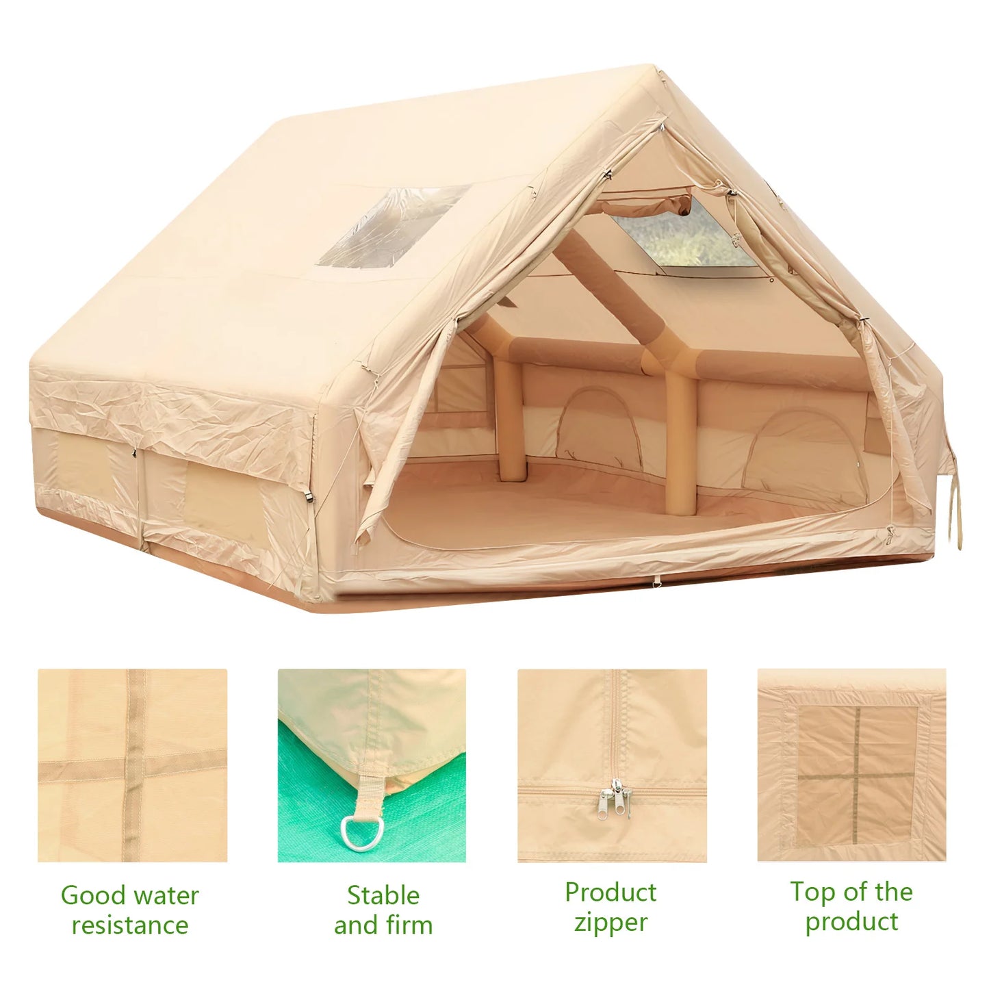 Building Outdoor Foldable Four Seasons Air Tent With Pump