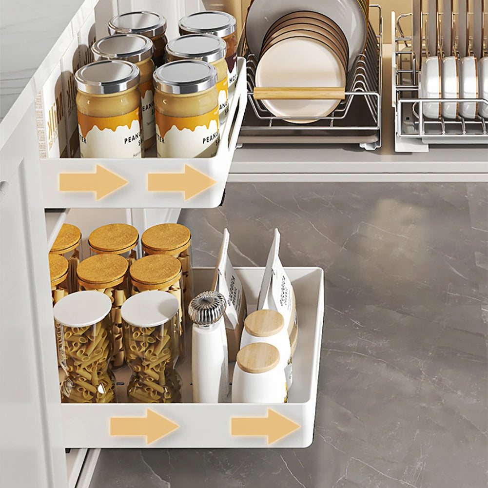 TWISTER.CK Pull Out Cabinet Organizer Heavy Duty Slide Drawer