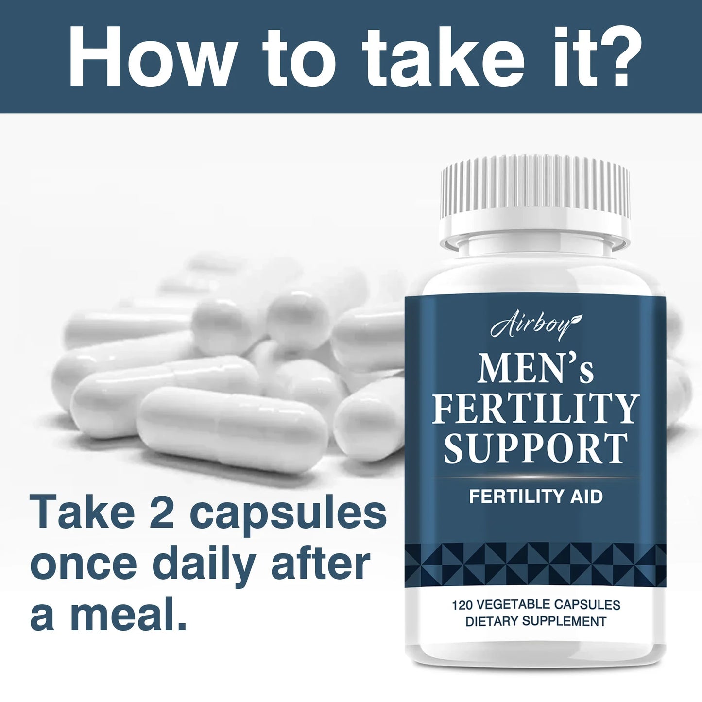 Men's Health Supplement - More Virile Male Performance, Support Lean Muscleand,Boost in Self-confidence - 120 Capsules