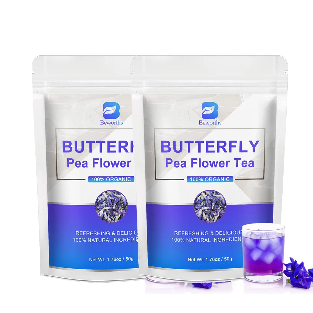 BEWORTHS 100% Natural Butterfly Herb Extract Enhances Immunity, Rich in Vitamin C and E Antioxidant Supplements for Beauty