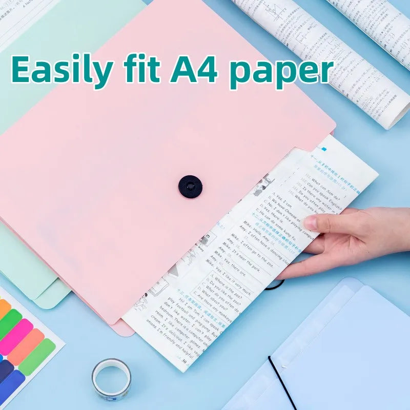 Expanding File Folder 5 Pocket For Documents Portable Office