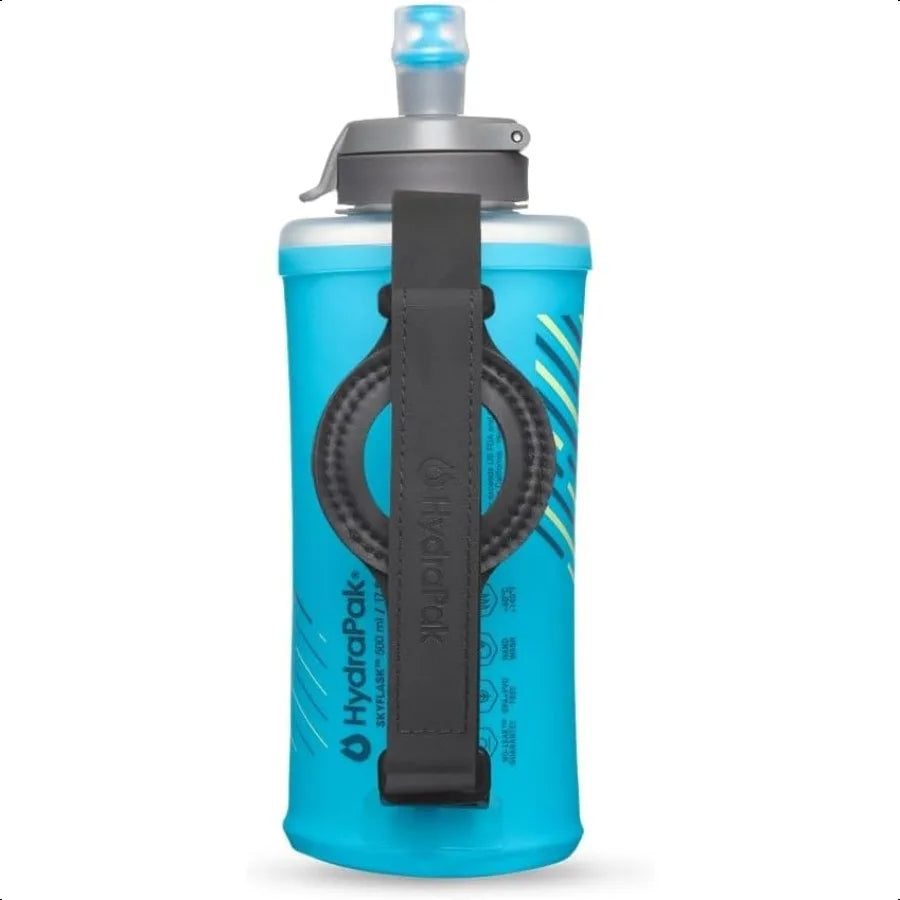 HydraPak SkyFlask Speed Collapsible Handheld Running Water Bottle 350ml 500ml Lightweight with Adjustable Strap