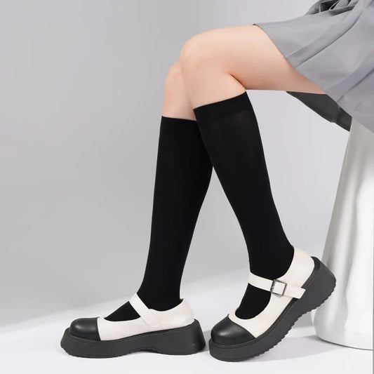 Velvet Knee High Socks For Women Lolita Style Cosplay