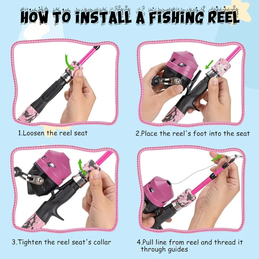 Hign-concerned Telescopic Fishing Rod And Reel Combo Kit