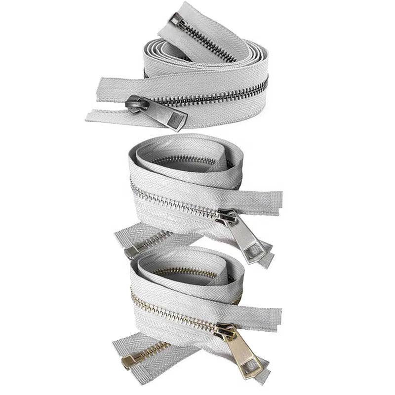 20/30/40/50/60/70/80cm 5# Colorful High Quality Open-End Auto Lock Metal Zipper DIY Handcraft For Clothing Pocket Garment Shoes