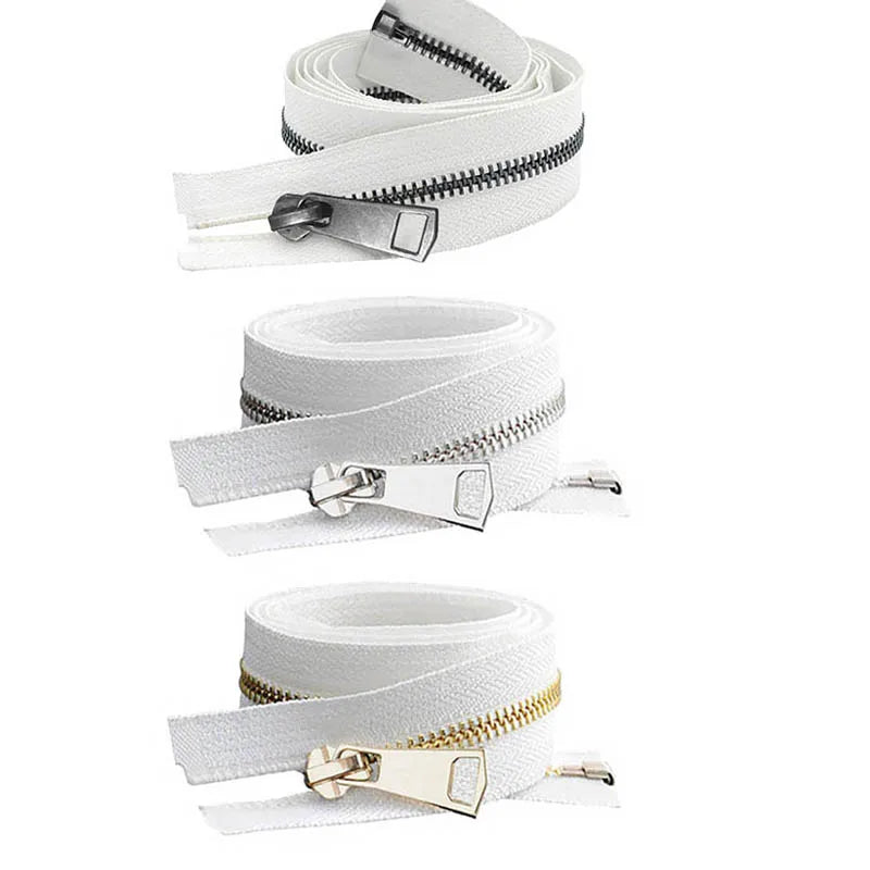 20/30/40/50/60/70/80cm 5# Colorful High Quality Open-End Auto Lock Metal Zipper DIY Handcraft For Clothing Pocket Garment Shoes