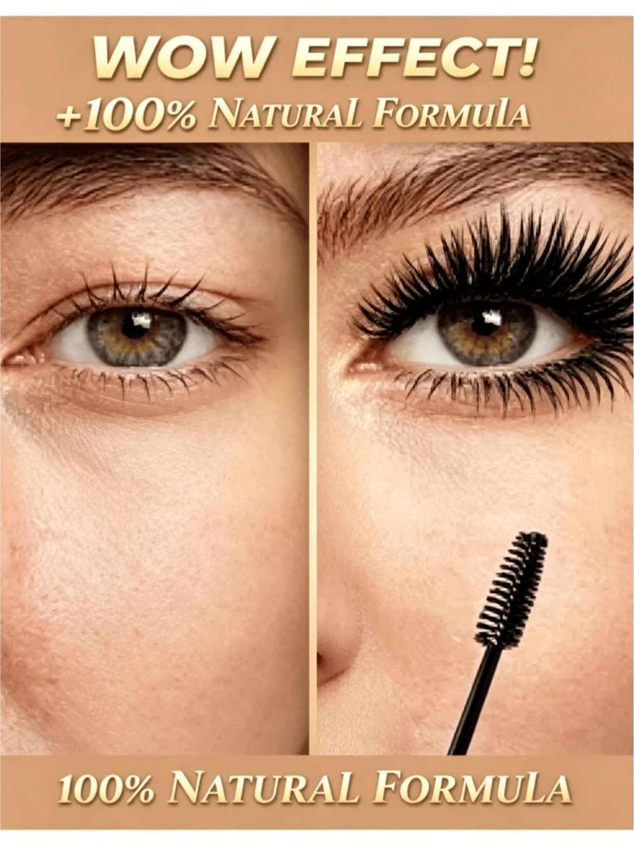 Women's mascara, eyelash growth and lengthening, eyelash care, eyebrow shaping