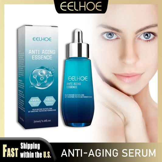 EELHOE Hyaluronic Acid Essence Skin Renewal Reduce Fine Lines Wrinkles Anti Sagging Skin Moisturizing Korean Daily Facial Care