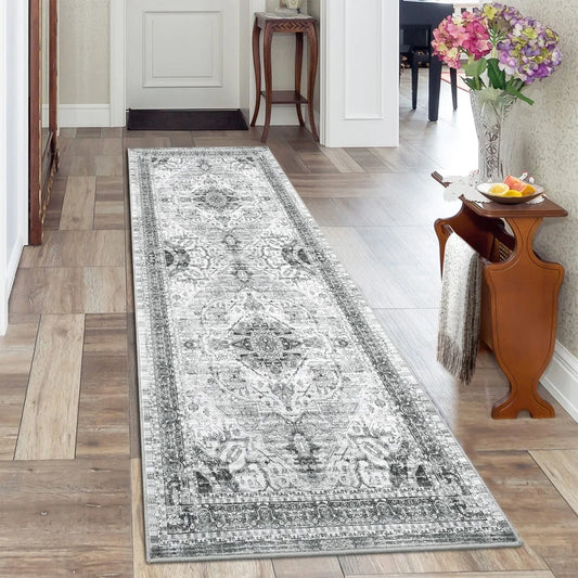 HobbyLane Washable Hallway Runner Rug Anti Slip Low Profile