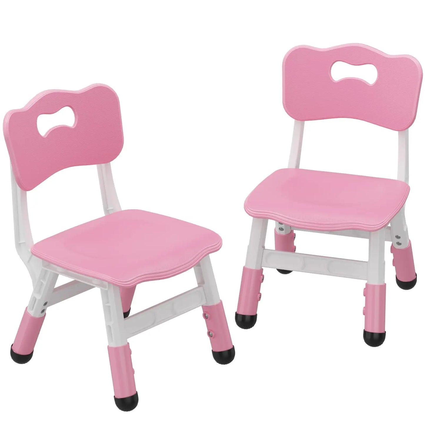 2pcs Stackable Adjustable Kids Chair Photo Prop Small Furniture 3-Level Height Toddler Chair For Home School Daycare