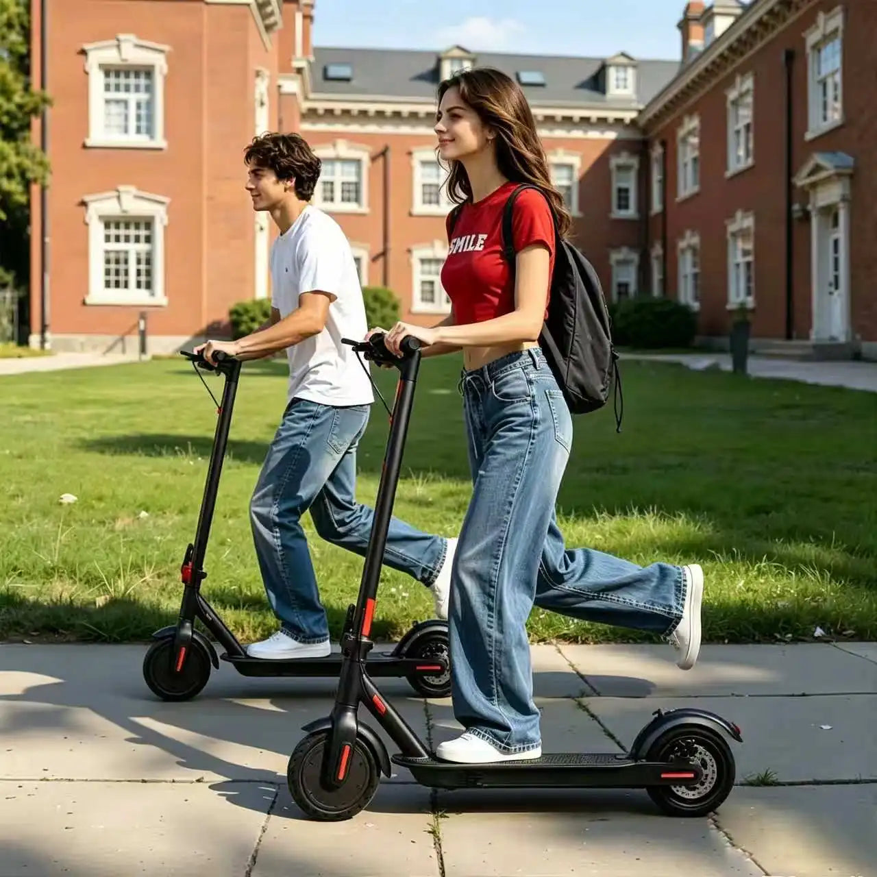 Adult Electric Scooter -max 20 Miles Range, Foldable App-Enabled E-Scooter