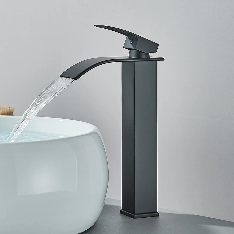 Rozin Basin Faucet Deck Mounted Single Lever Waterfall Tap