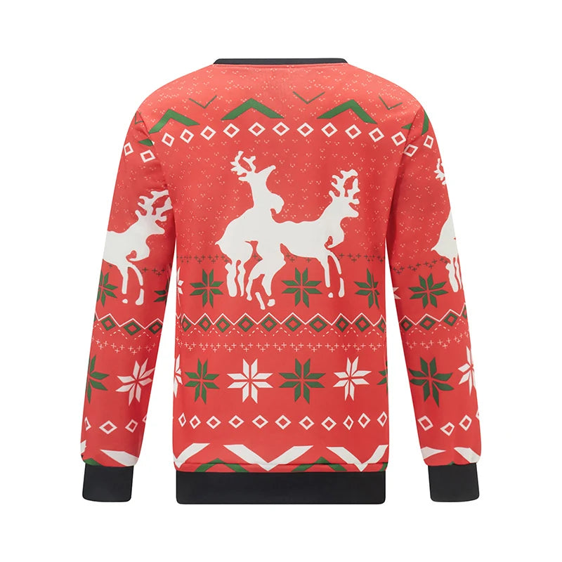 Guangdong Christmas Santa Claus Print Sweatshirt For Men