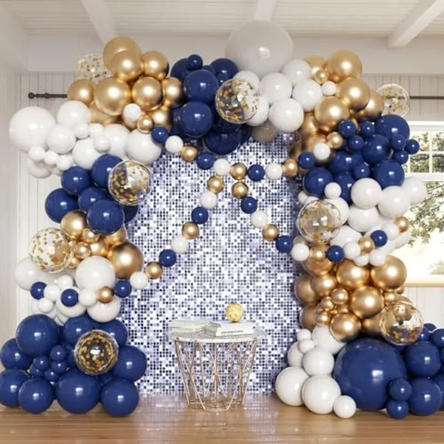 Balloon Arch Kit, 162pcs Light Clear Balloons for Wedding Bridal Shower Baby Shower Gender Reveal Baby Boy Birthday Party Decor