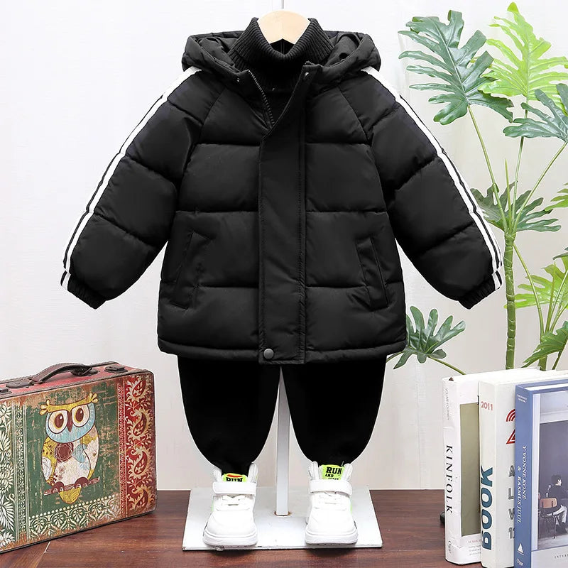 Guangdong Boys Winter Down Jacket Hooded Outerwear