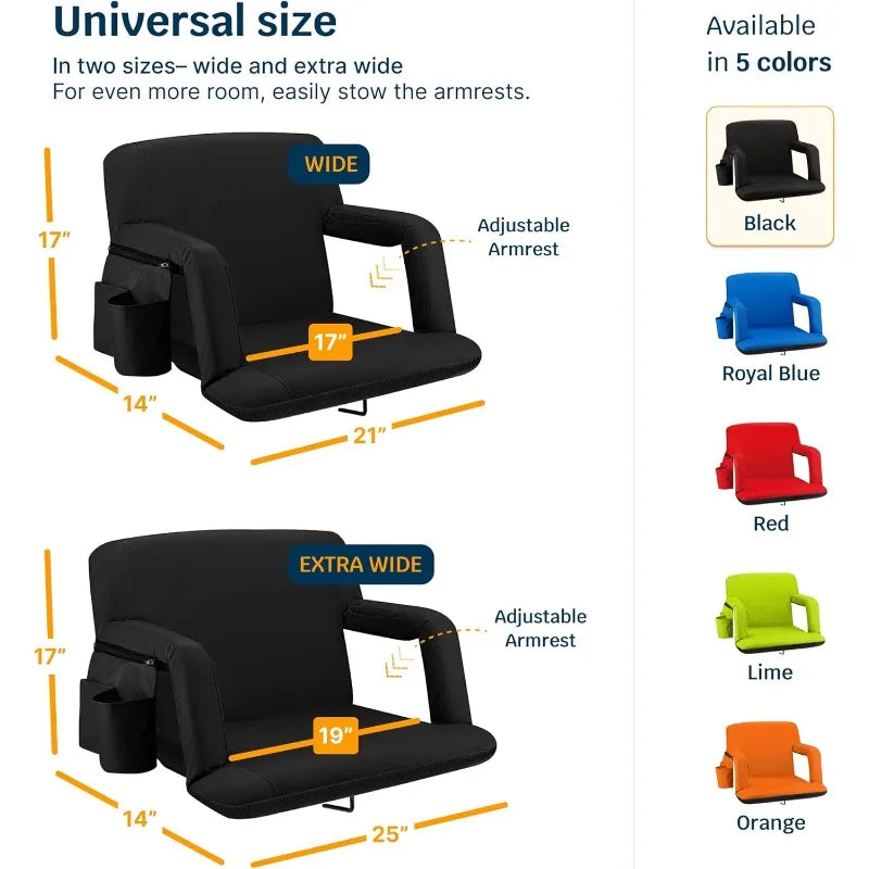 YTYIN Alpcour Reclining Stadium Seat With Back Support