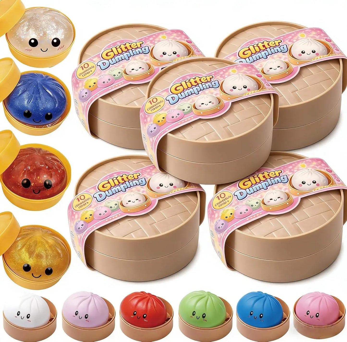 Glitter Dumpling Squishy Mystery Box Random Gift Surprise