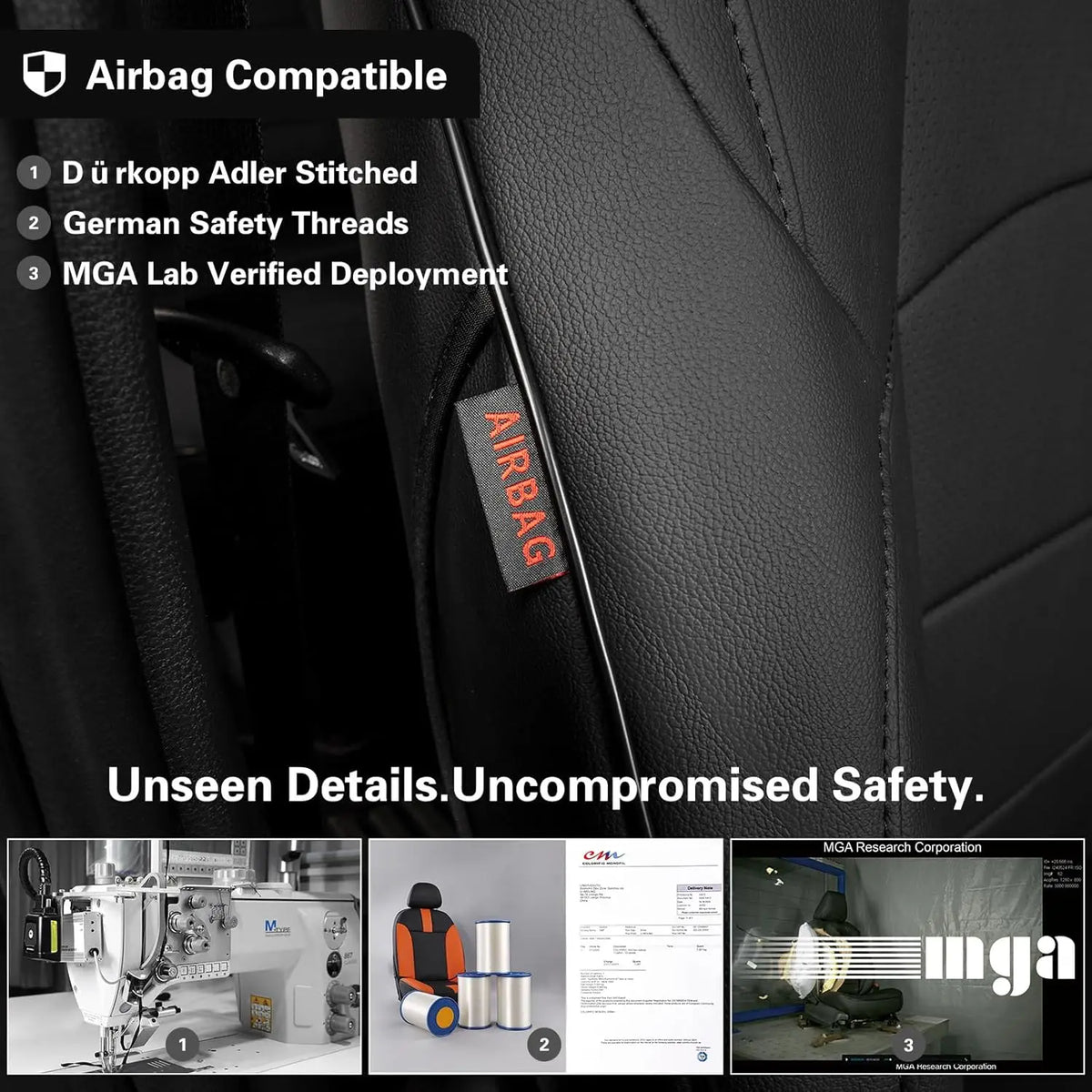 EKR 4Runner Car Seat Covers Custom Fit for Toyota 4Runner 2010-2026 5/7 Seats Full Set Leather Waterproof Automotive Seat Protector Cushion