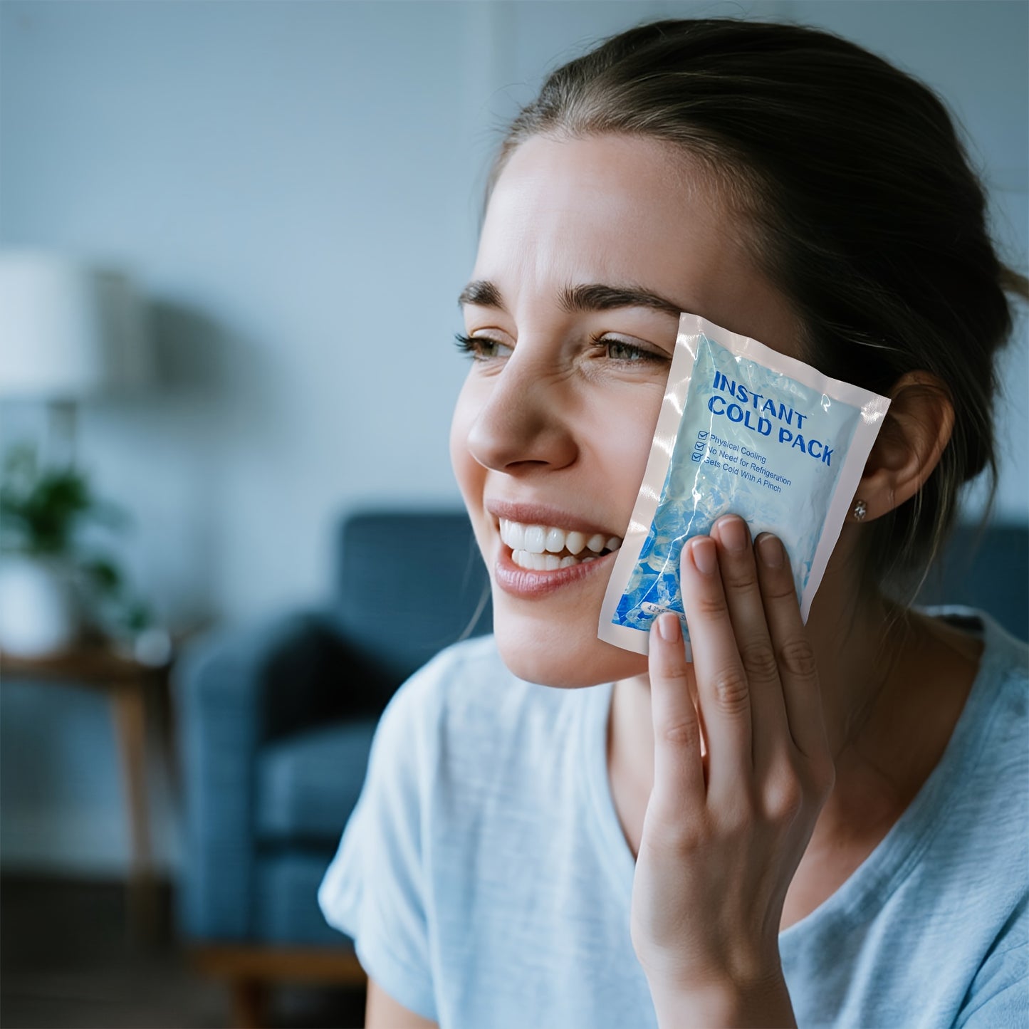 50 Pack Disposable Instant Cold Packs - No Freezer Needed, Instant Cold with Polyurethane Gel Packs | Portable & Compact Ice Compress for Pain Relief, Swelling & Inflammation | Long-Lasting 20-30 Minutes per Pack, Individuall