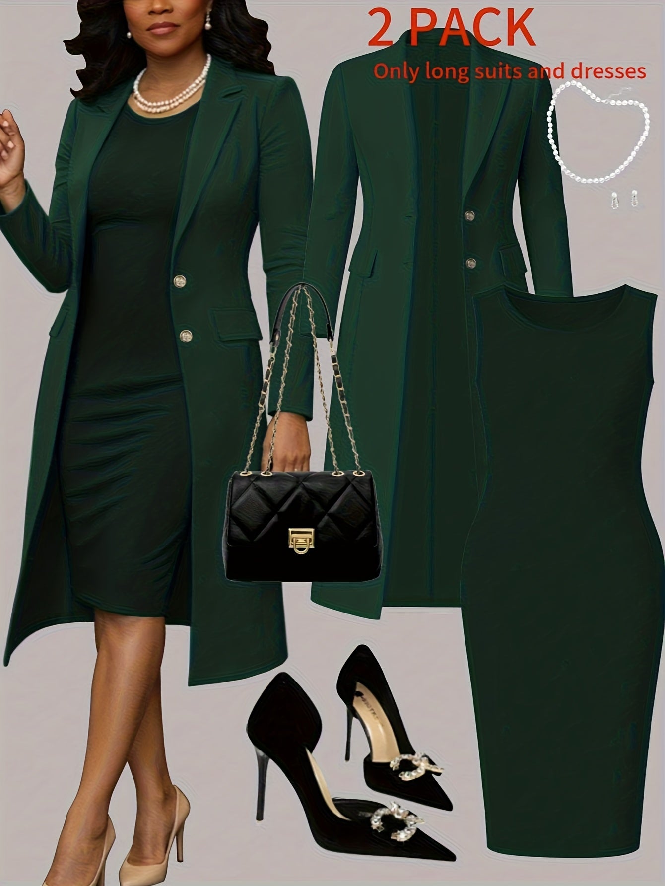 2 Piece Women's Suit Set With Lapel Trench Vest And Skirt For Autumn Winter Office Wear And Evening Occasions