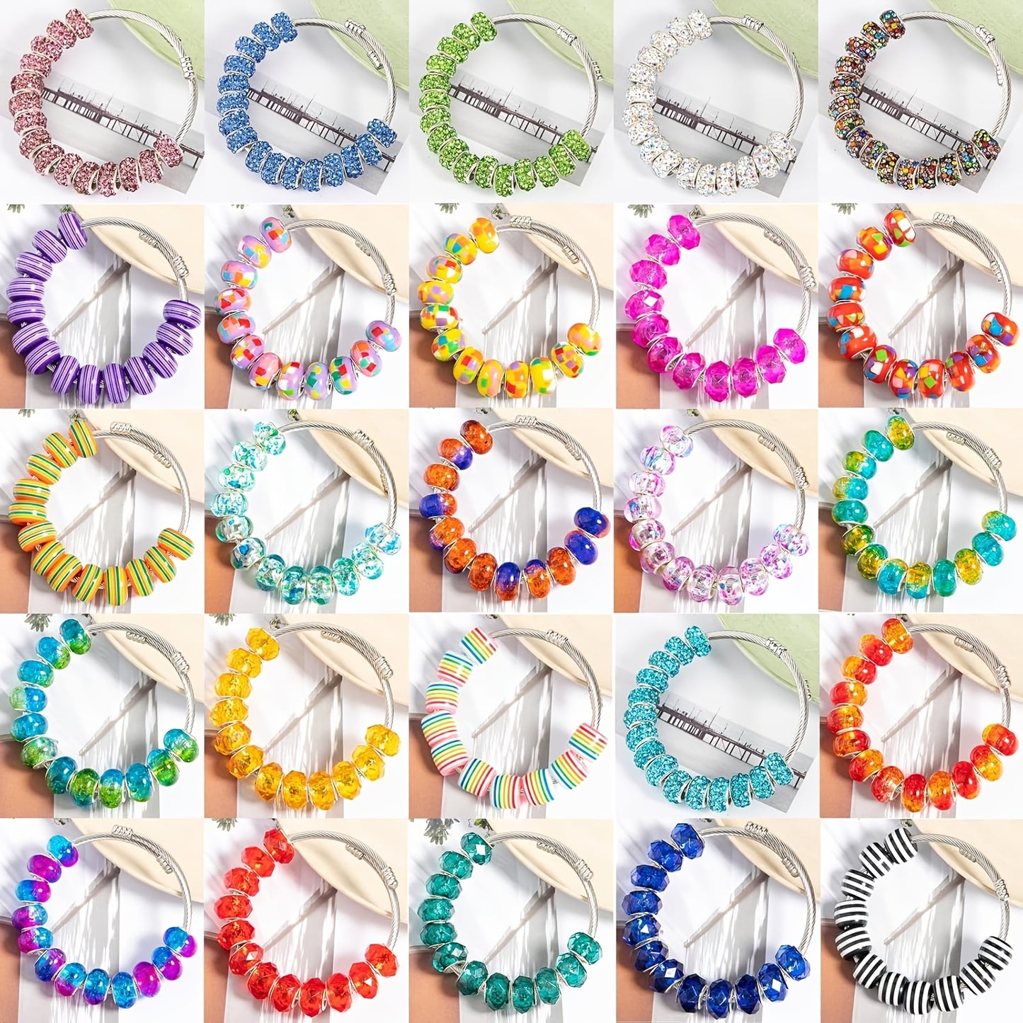 DIY Bead Jewelry Making Kit 200 To 400 Pieces Glass Beads Set