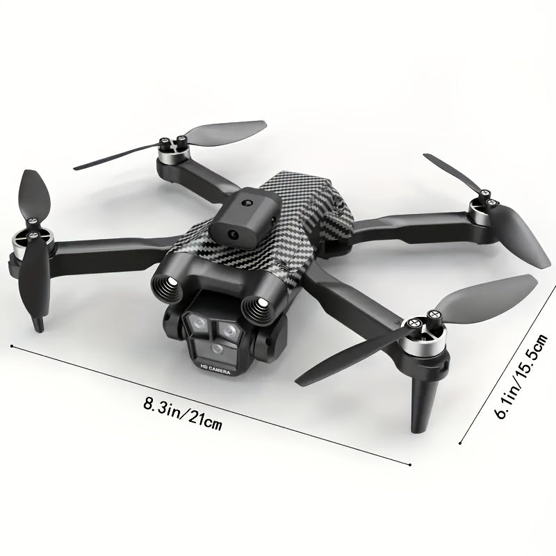 Three-camera Drone, Foldable Remote-controlled Drone, Remote-controlled Toy, Easy to Operate, Suitable for Beginners, Gift for Men, Indoor and Outdoor Drone for Christmas And Halloween, Drone with Screen Remote Control, Indoo