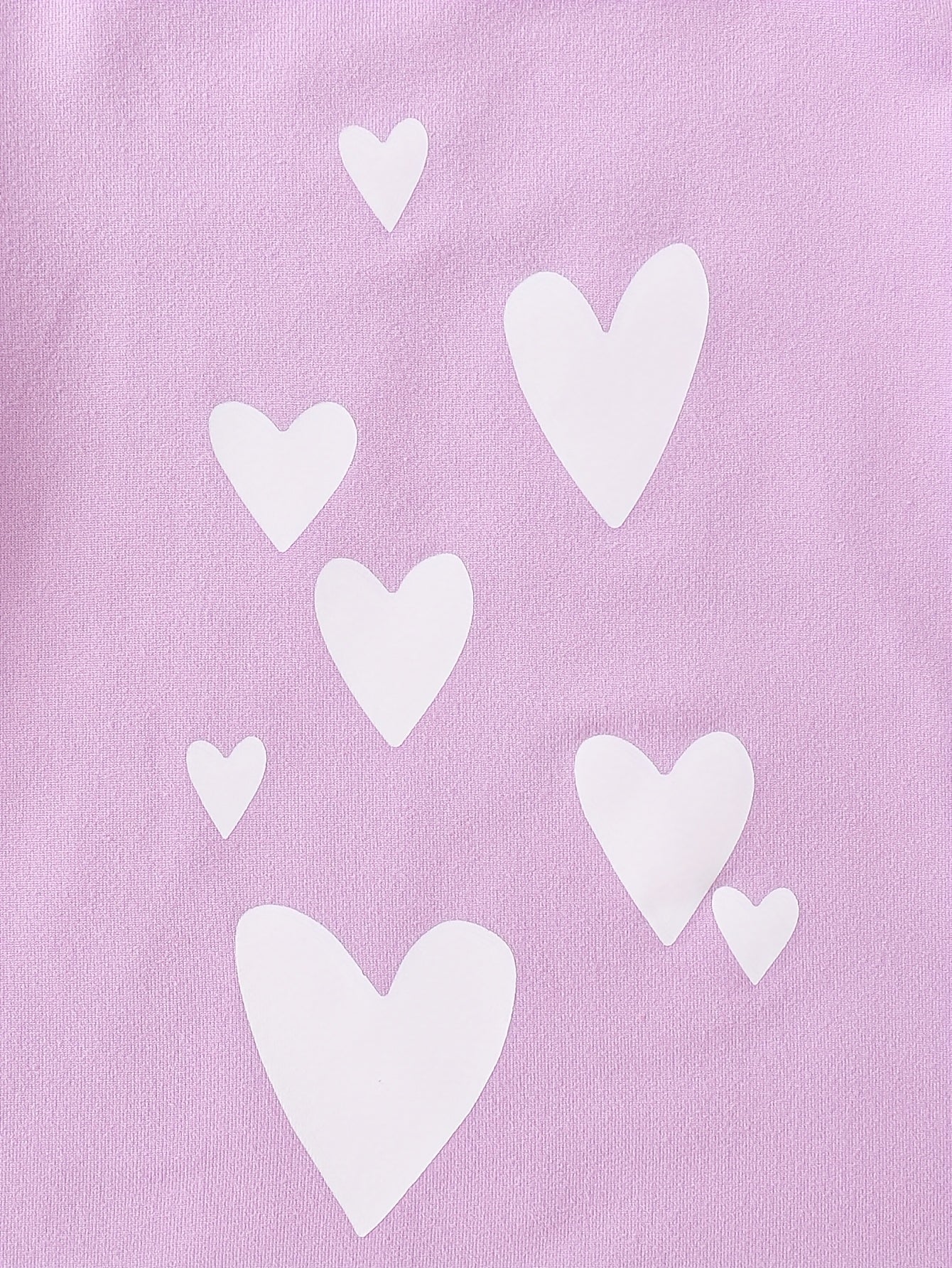 Random Set Of Ten Pieces For Baby Girls With Heart Printed Pattern And English Letter Printed Pattern. Randomly Cut T-shirts And Randomly Cut Trousers With Heart Printed Pattern And Outdoor Suit, for Outdoor