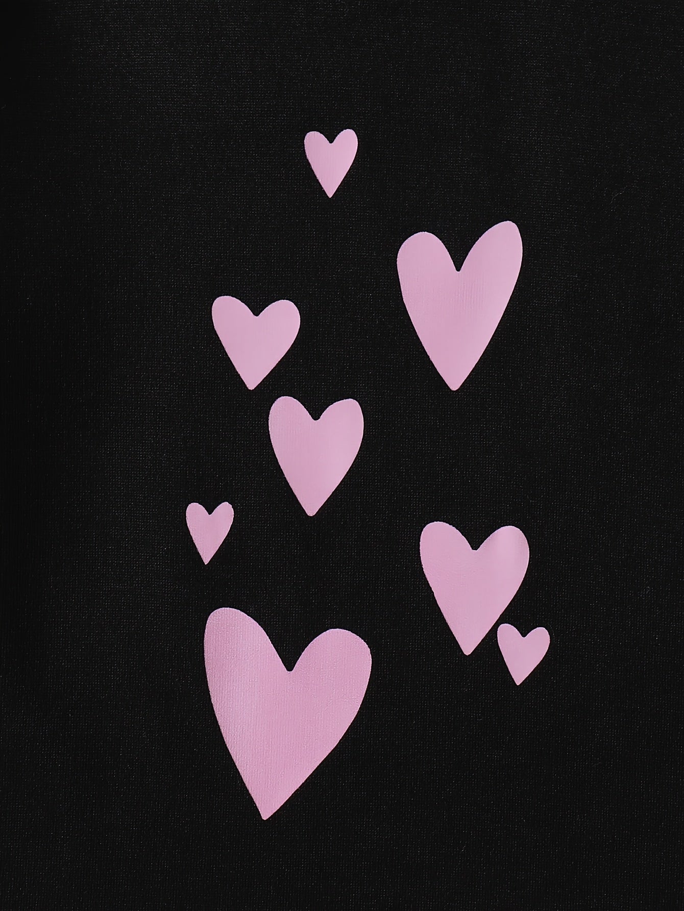 Random Set Of Ten Pieces For Baby Girls With Heart Printed Pattern And English Letter Printed Pattern. Randomly Cut T-shirts And Randomly Cut Trousers With Heart Printed Pattern And Outdoor Suit, for Outdoor