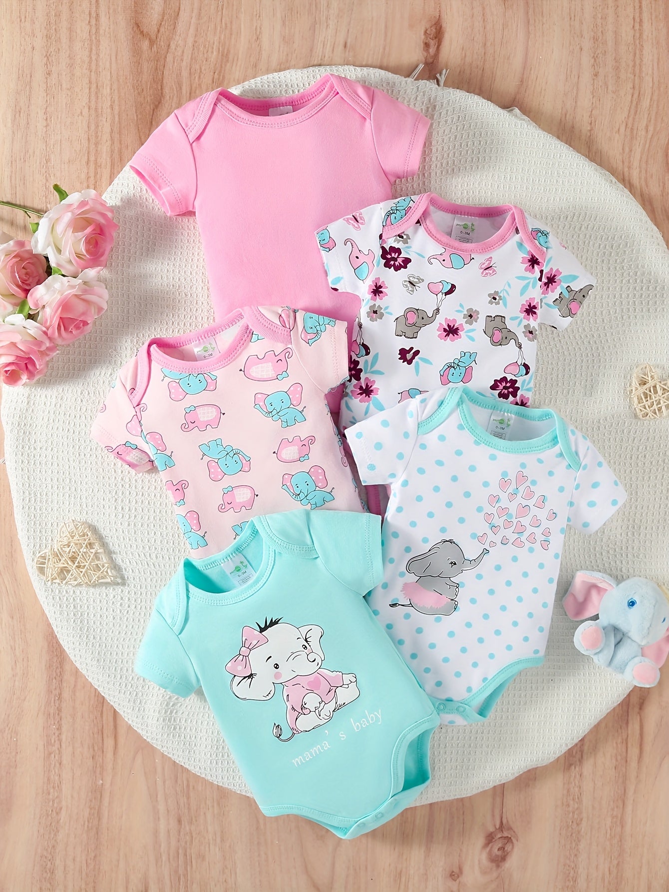 PAYIFANG Baby Girl Cotton Jumpsuit Set With Cartoon Print