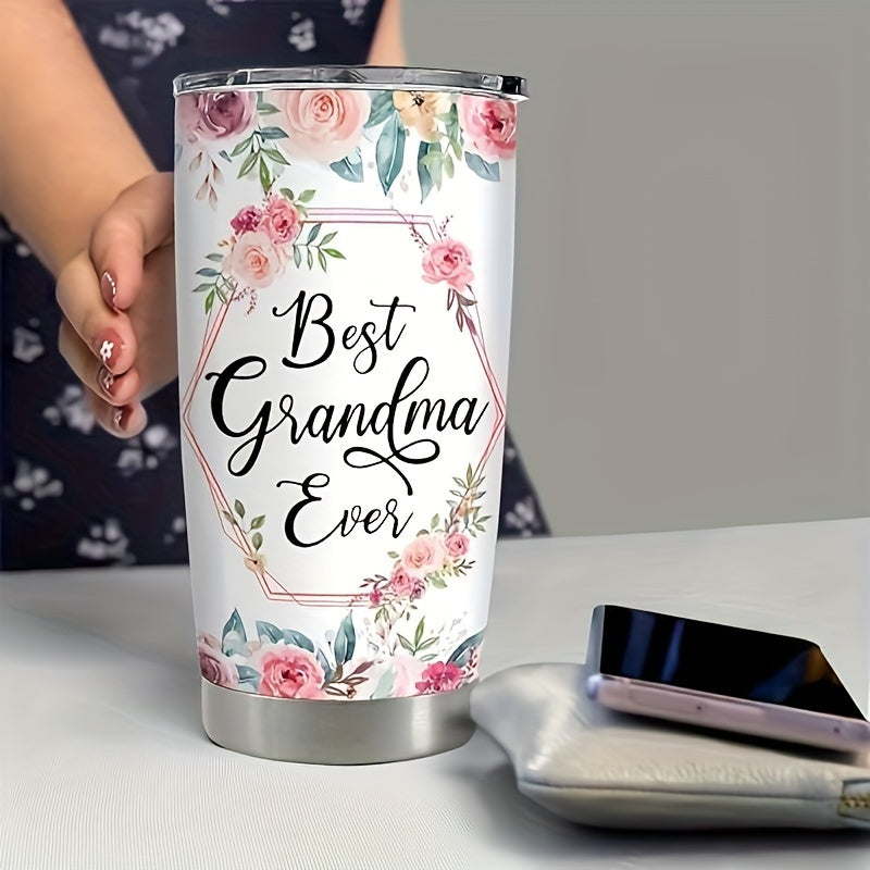 20oz Grandma Tumbler Stainless Steel Insulated Travel Mug Nana Gift Best Grandma Mothers Day Birthday Christmas