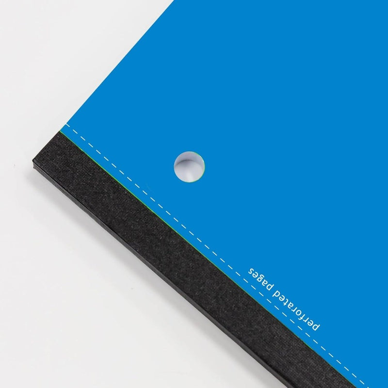 Notebook Wide Ruled 1 Subject 80 Sheets Wireless Notebooks, 3 Punched Holes Lined Composition Book, Assorted Color, 24 - Pack