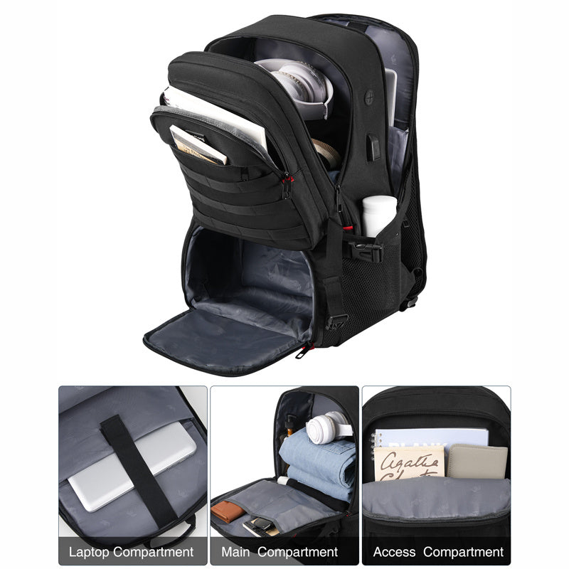 2 Pack Lightweight Large Capacity Travel Backpack With Adjustable Straps Durable Polyester Easy To Clean For Travel