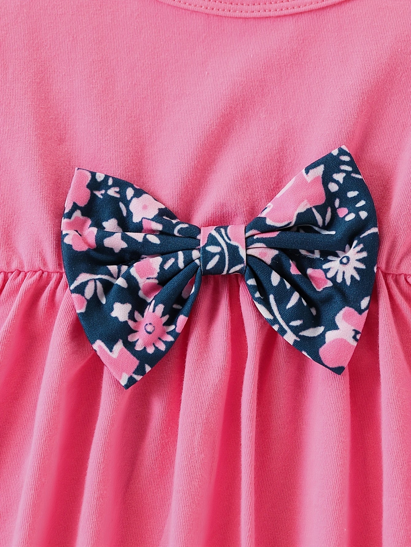 Toddler Baby Girls Clothes Set 3pcs Floral Soft Crewneck Long Sleeve Top+Pants Outfits With Headband, for Outdoor