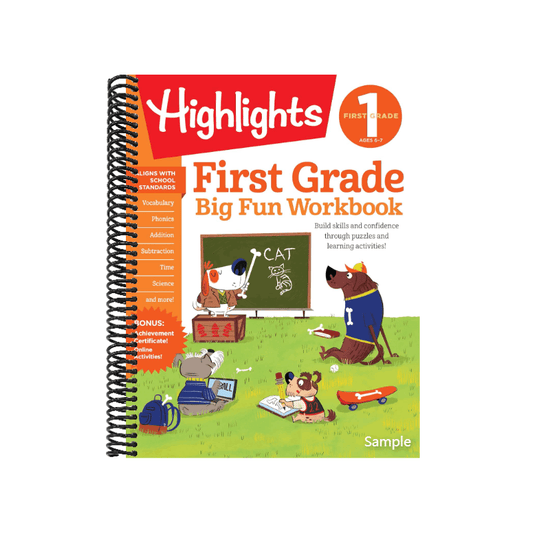 First Grade Big Fun Workbook: First Grade Workbook with 256 Pages of Activities for Reading Comprehension, Math, Science and More to Build Essential S (Highlights Big Fun Activity Workbooks) (Spiral-bound)