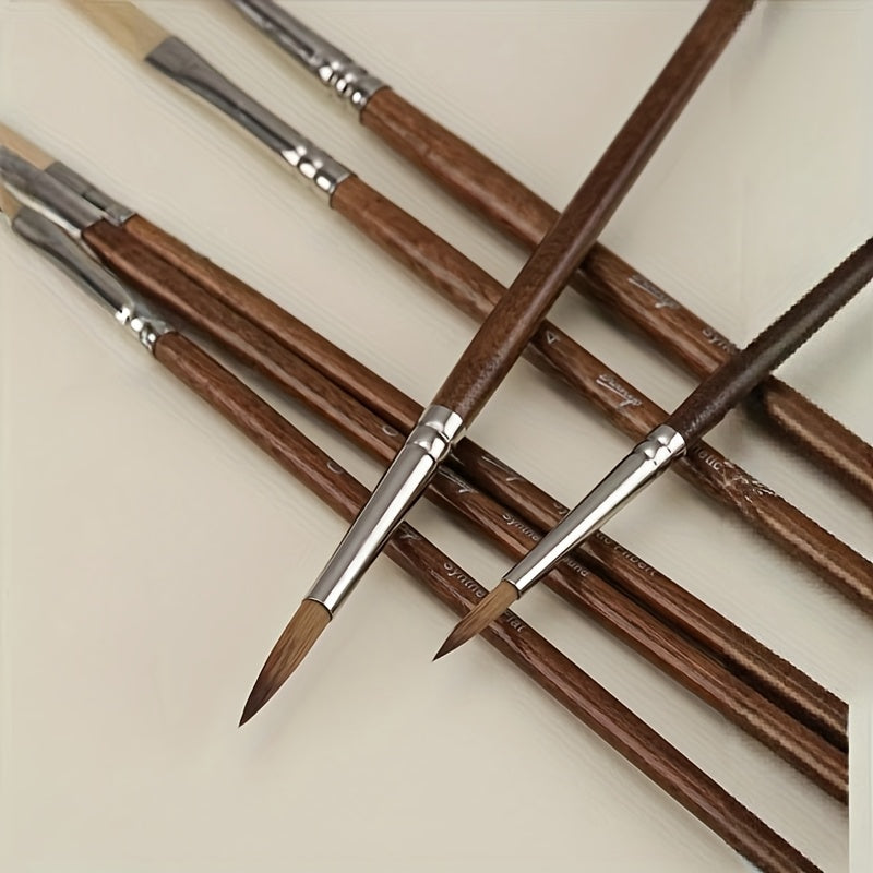 Multi Spec Paint Brush Set With Palette Knives Zipper Case
