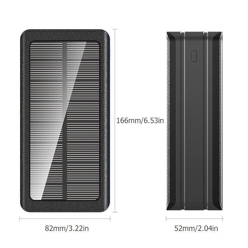 81000mAh Solar Power Bank With 32 LED Flashlight And Solar Charging 30W Fast Charger For Camping And Outdoor Survival