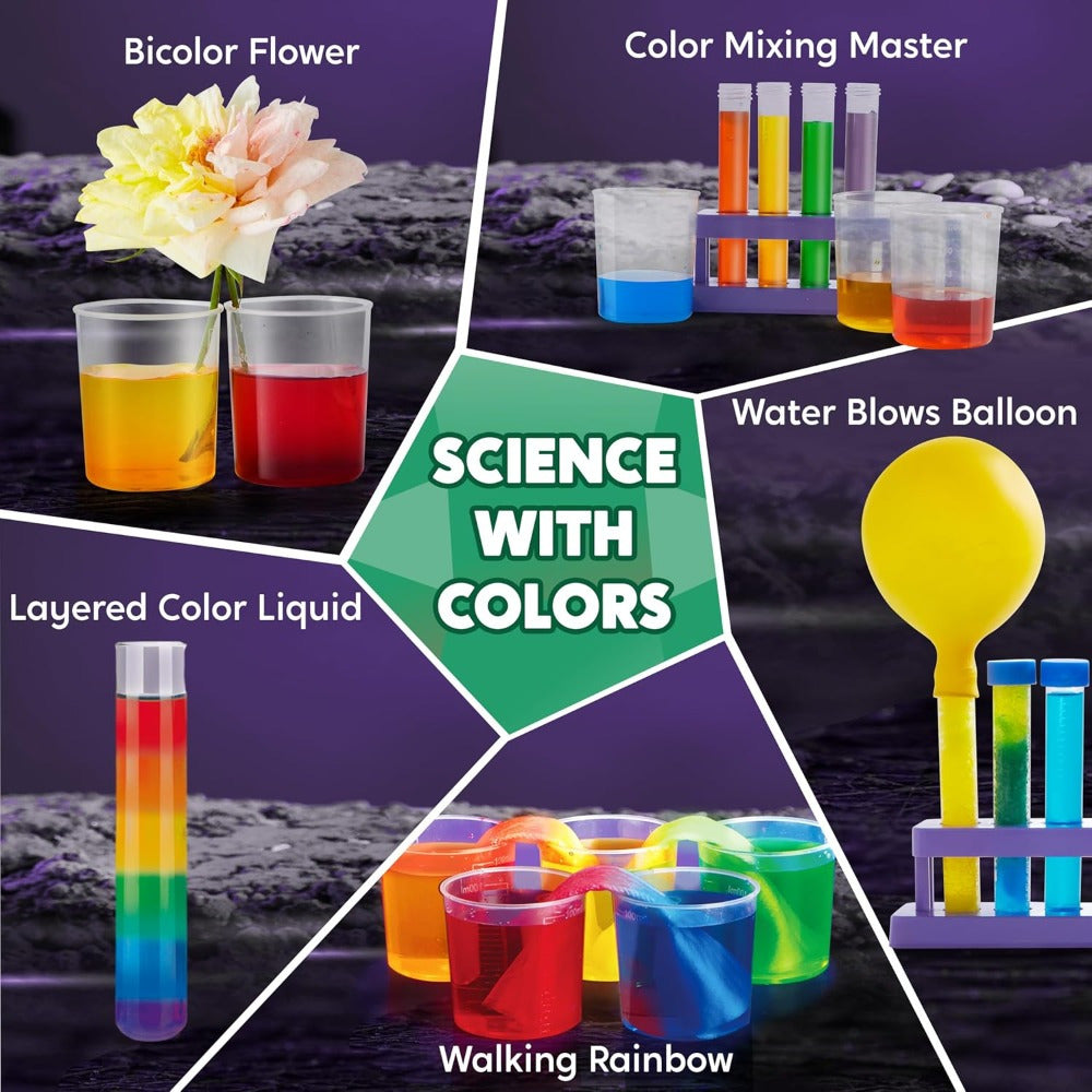 SYNCFUN Wonder Science Kits - 50+ Experiments Educational Toys, STEM Activities with Growing Crystal Tree, Lab Science Toys, Gifts for Birthday Christmas for Kids Aged 6 7 8+, Best for Christmas