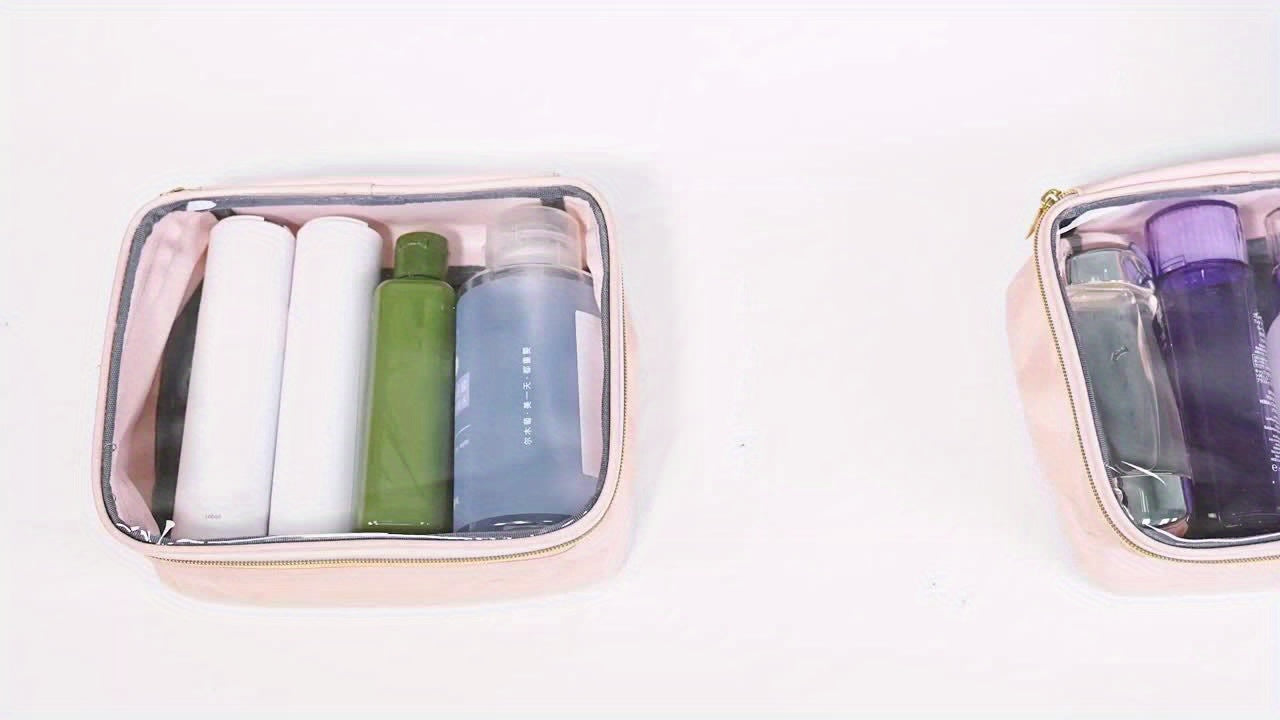 Large Travel Makeup Bag Organizer With 4 Removable Cases And 1 Jewelry Organizer Roll, Multiple Storage Pockets Cosmetic Bag Holds Toiletries/Skin Care/Hair Supplies/Brush, Makeup Case For Accessories, Cosmetics, Toiletries,