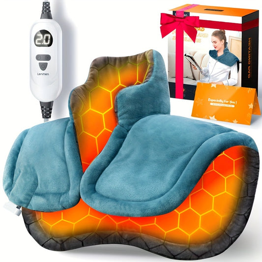 Graphene Heating Pad with 3x Depth Heating, Instant Heating Pad Suitable for Neck And Shoulder, Heating Package with 6 Heating Options And 4 Automatic Shut-off Timers, Machine Wash, 22 "x18", for Mothers And Ladies' Christmas