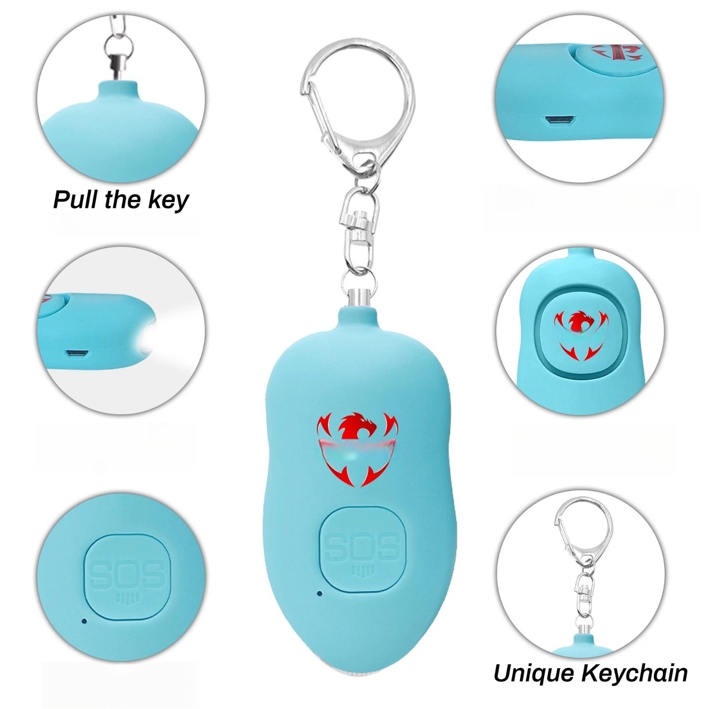 Personal Safety Keychain Set for Women with Emergency Whistle and Compact Protective Accessories, Ideal Travel Safety Tools for Night Walks, Solo Trips, Hiking, and Daily Commutes, Lightweight and Easy to Attach to Bags or Ke