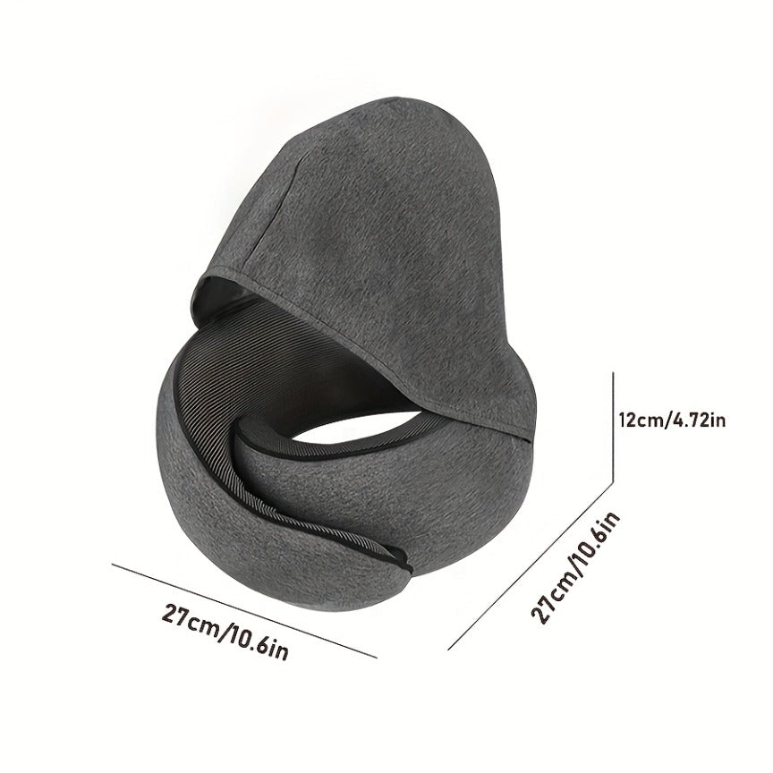 Long-Distance Travel Pillow | Comfortable & Breathable Neck Pillow with Pillowcase, Portable Storage Bag | Ideal for Flights, Home Rest, Car Trips, Sleep Aid, Travel Cushion, for flight Accessories