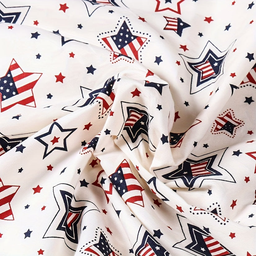 HHMC 7pc Patriotic American Flag Cotton Precut Squares