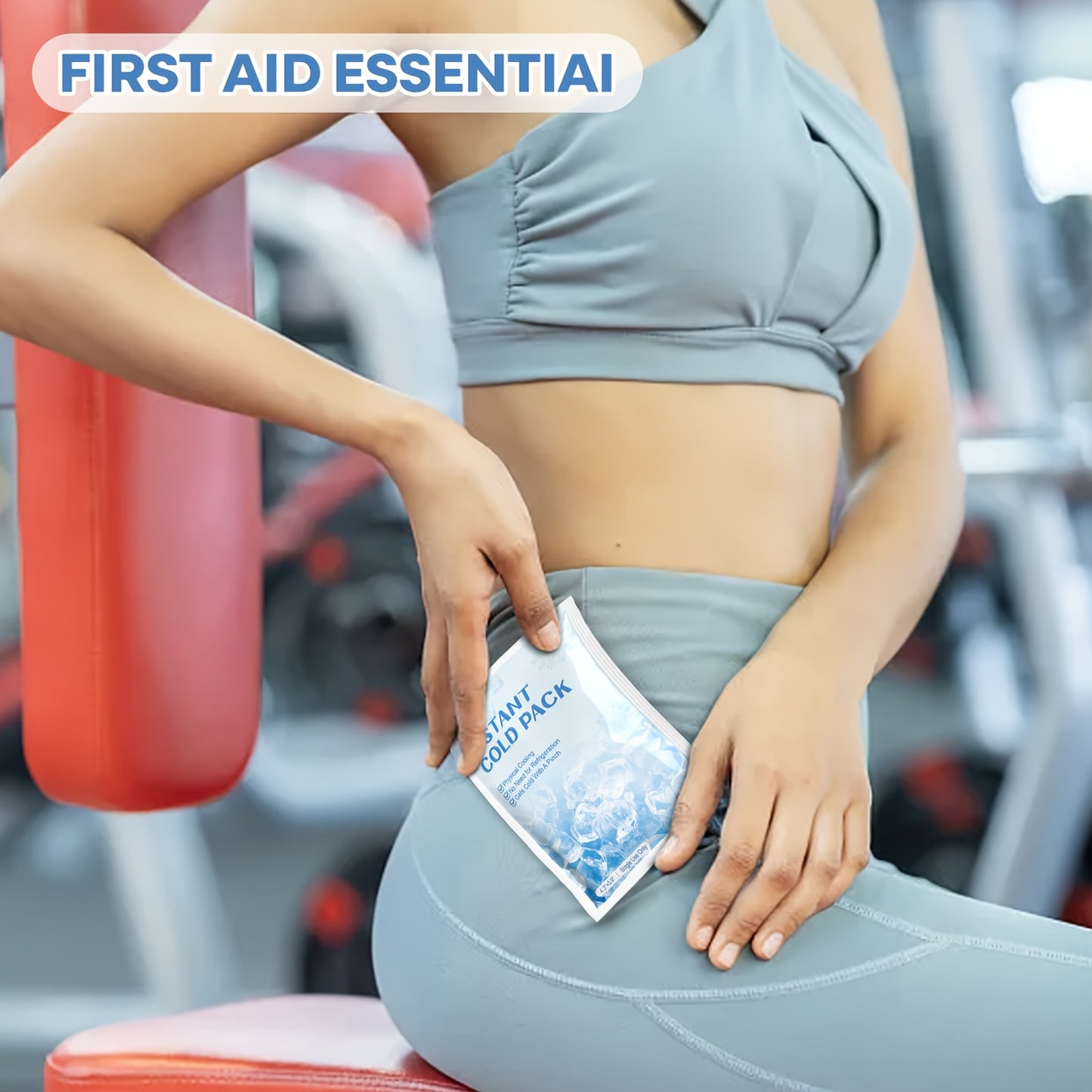 Disposable Cold Ice Packs - No Freezer Needed Instant Cold, PU Gel Cold Compress for Sports Injuries, Sprains, Post- Recovery | Portable First Aid Ice Pack Suitable for Athletes, Use, Care